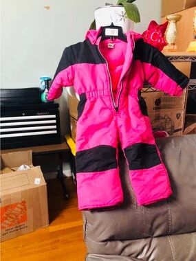 healthtex Bright Pink Fleece Baby Jacket Sz 24 months